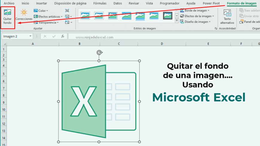 Quitar el fondo de una imagen…. Usando Microsoft Excel