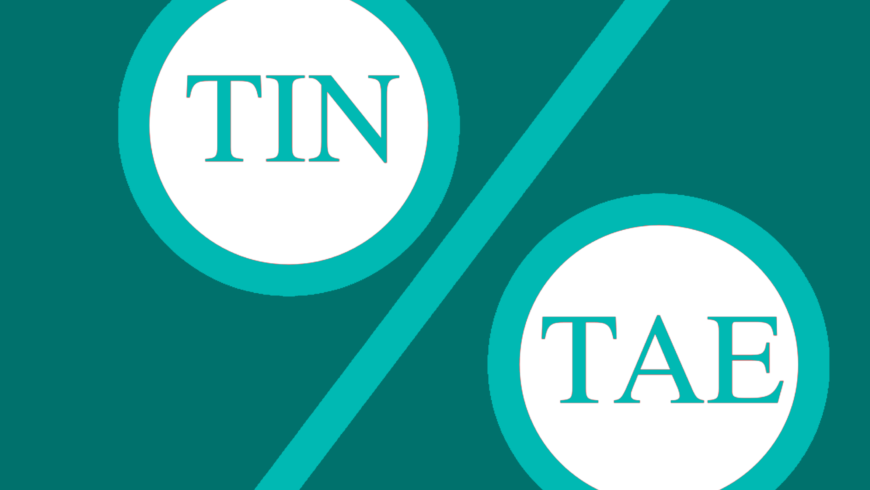 ¿Qué es el TIN y TAE? ¿En qué se diferencian?